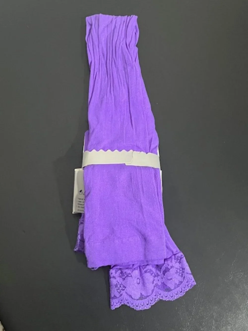 Icing Footless Tights Purple Size S/M